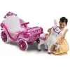 Huffy Electric Disney Princess kariete ar zirgu 6 V rozā