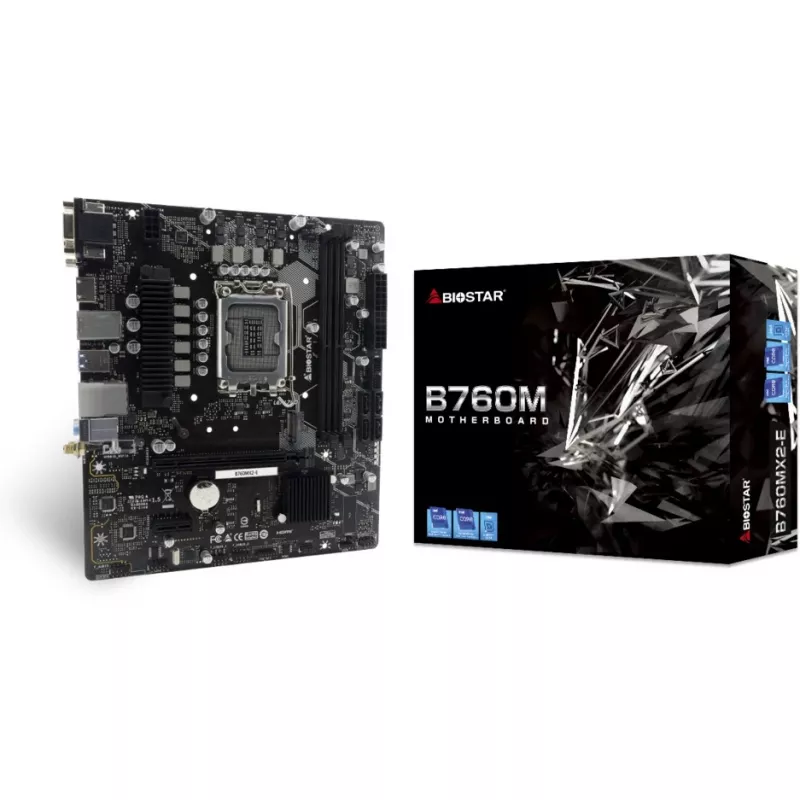 BIOSTAR B760MX2-E DDR5 Micro-ATX mātesplate