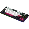 LORGAR KBP70TKLW, bezvadu TKL mehāniskā spēļu tastatūra Pro, melna/sarkana, EN izkārtojums