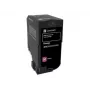 tonera kasete Lexmark 74C20ME 1 gab. fuksīna