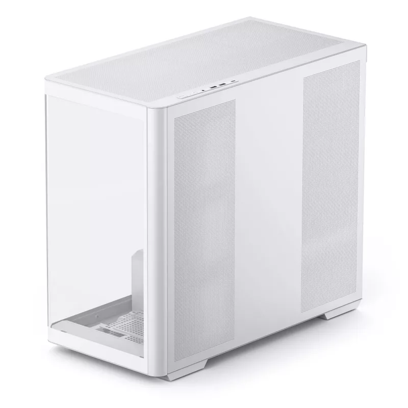 Jonsbo D300 Midi-Tower, 270 grādi, rūdīts stikls - balts