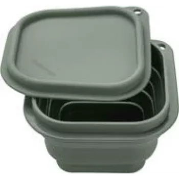 Lunch container Fackelmann 26926 Silicone zaļa pelēka 130mm