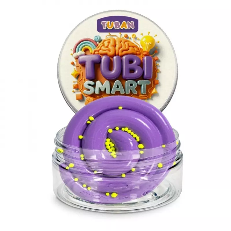 Modelējamais māls TUBAN Tubi Smart – Citplanētietis, violets, 50 g