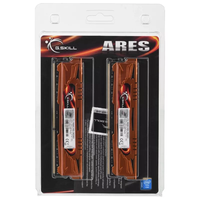 G.SKill ARES 16Go komplekts DDR3 PC3-12800 CL10 (F3-1600C10D-16GAO)