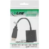 Microconnect DPDVID video kabeļa adapteris 0,15 m DisplayPort DVI-D Melns