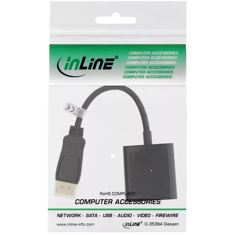 Microconnect DPDVID video kabeļa adapteris 0,15 m DisplayPort DVI-D Melns