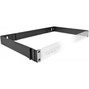 Rack base DeLOCK 19 inch Wall Mount Rack 1U foldable Melns