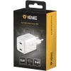 Sienas USB-C lādētājs YENKEE G35D 2x18W Power Delivery 3.0 3A