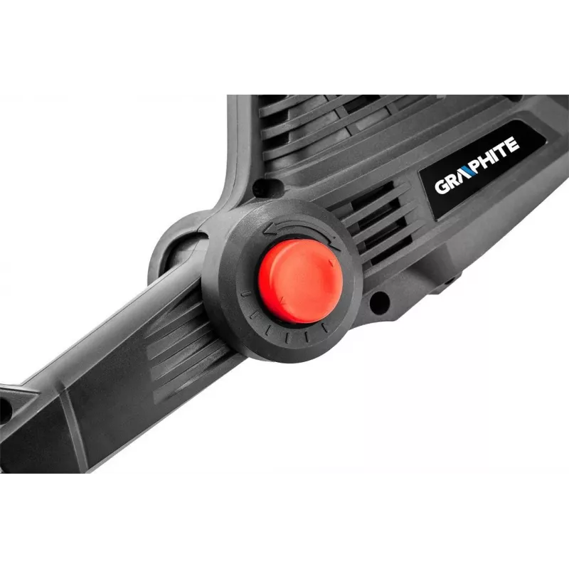 GRAPHITE 58G098 bezvadu 2-in-1 stieņa zāģis un dzīvžoga trimmeris