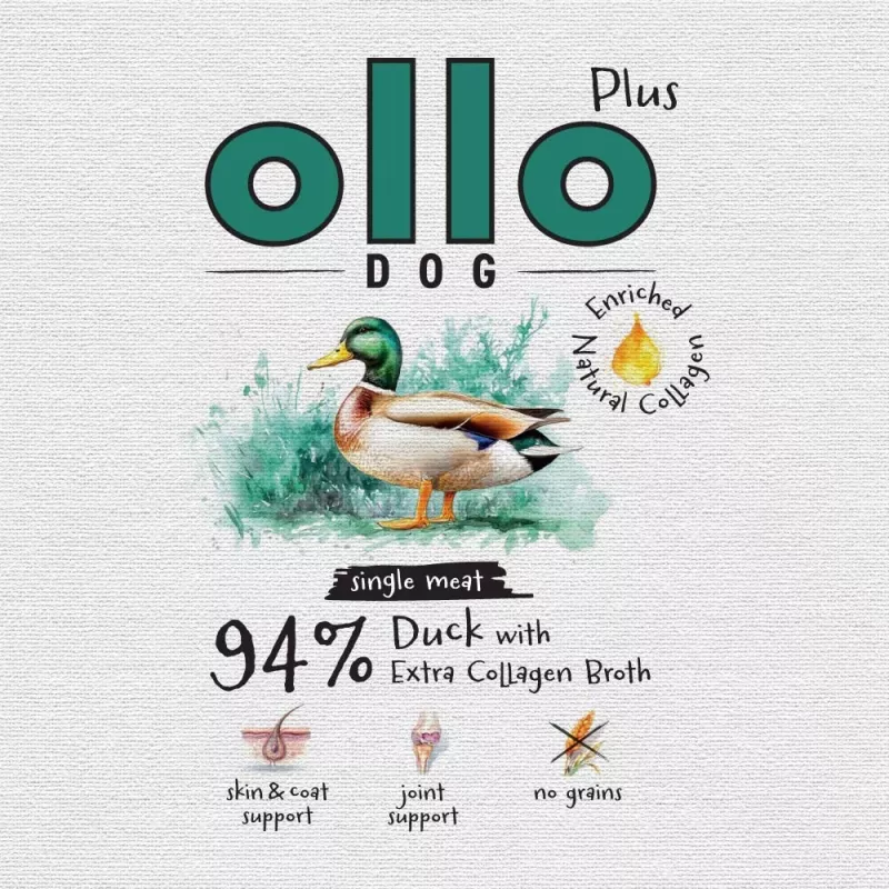 Ollo Plus Kolagen pīles 400g suņu barības bundža
