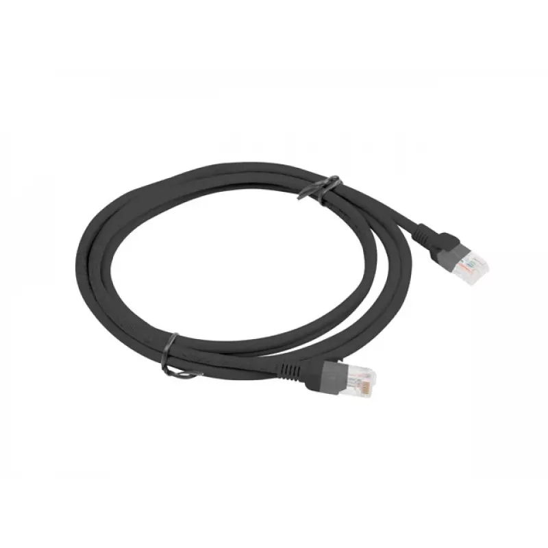 Tīkla kabelis LANBERG PCU5-10CC-0200-BK RJ-45 Cat5e U/UTP 2 m Melns