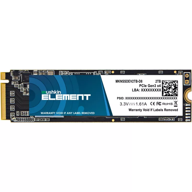 Mushkin ELEMENT - SSD - 2 TB - iekšējais - M.2 2280 - PCIe 3.0 x4 (NVMe)
