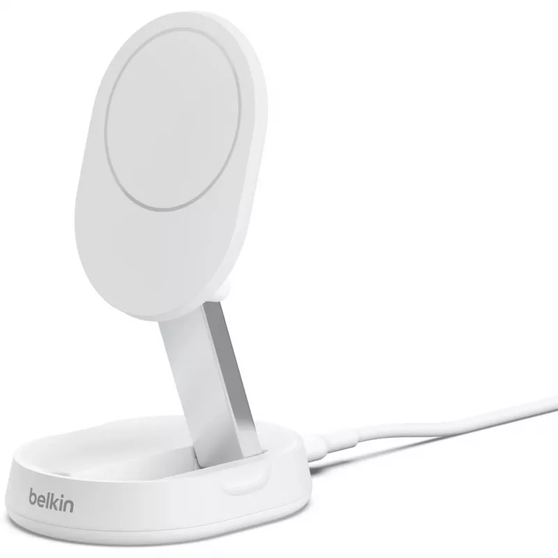 Belkin BoostCharge Pro viedtālrunis balts maiņstrāvas bezvadu ātrā uzlāde iekštelpām