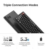 Mehāniskā tastatūra Keychron V3 Ultra 8K — vadu un Bluetooth, QWERTY, RGB, melna