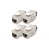 Digitus Cat. 6A Keystone Module Shielded 4 pcs Silver RJ-45