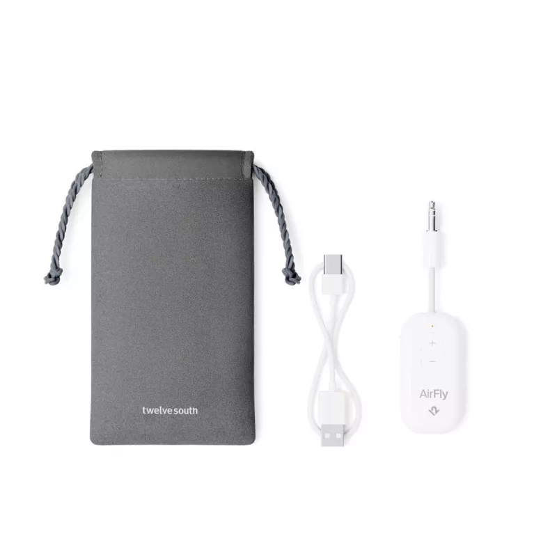 Twelve South AirFly Pro 2 Bluetooth audio adapteris, balts
