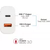 Alcasa PCA-W003W lādētājs mobilajām ierīcēm balts (PCA-W003W)
