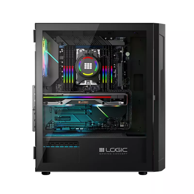 Logic ARAMIS ARGB MINIDI USB 3.0 korpuss melns