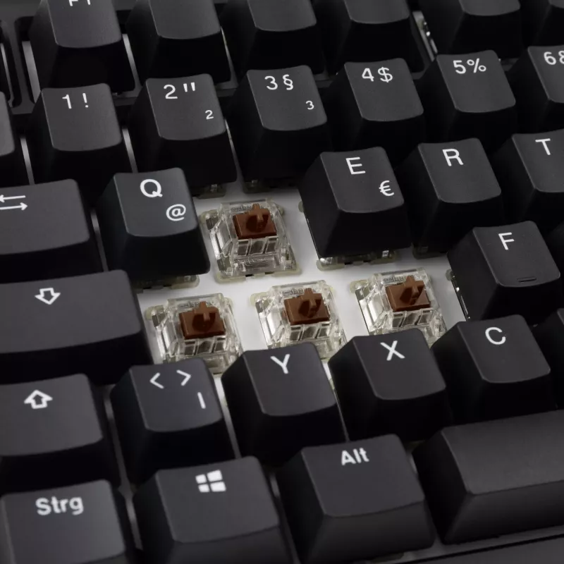 Ducky Tinker 75 tastatūra Gaming USB vācu melna