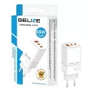 Beline ad. Siec. 2x USB-C 1x USB 65W Balts/balts (tikai galviņa) Pd 3.0 Qc