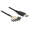 DeLOCK USB kabelis 1,8 m USB2.0-A/TTL 6 kontaktu melns