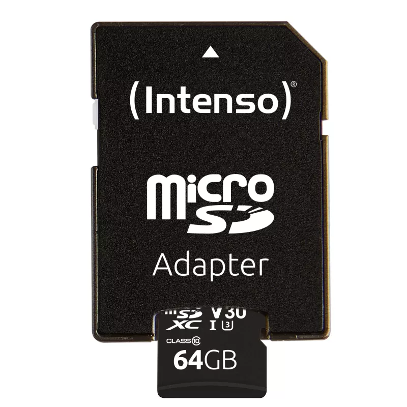 Atmiņas karte Intenso 64GB MicroSDXC UHS-I Class 10 3433490