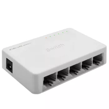 Tīkla slēdzis QOLTEC 52247 5 x RJ45 pieslēgvietas 1000 Mb/s Gigabit nevadāms