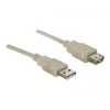 USB 2.0 pagarinātāja kabelis DeLOCK 82240 3 m pelēks