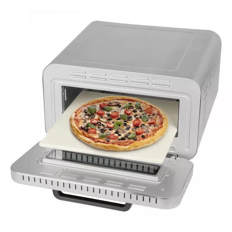 Picu krāsns ProfiCook PC-PO 1323 — galda picu krāsns, 1 pica, 2100 W, nerūsējošais tērauds, digitālais taimeris