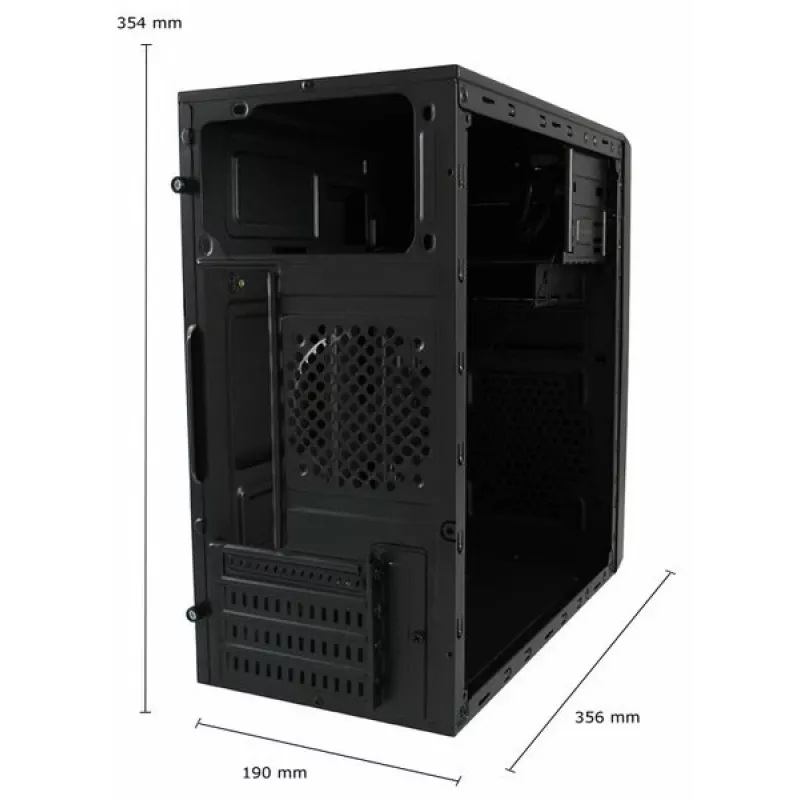 PC Case LC-Power 2014MB Midi Tower Melns