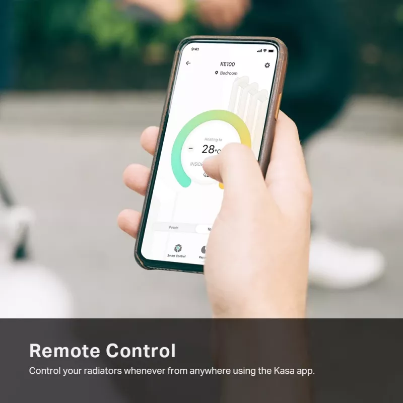 TP-Link Kasa KE100 viedais termostatiskais radiatora ventilis