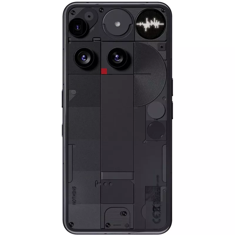 Nothing Phone (3) melns - 5G viedtālrunis - Dual-SIM - RAM 12 GB / Iekšējā atmiņa 256 GB - OLED displejs - 6,67 collas (A10000022)