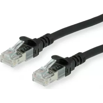 ROLINE - Patch-kabelis - RJ-45 (M) to RJ-45 (M) - 5 m - UTP - CAT 6 - Halogen-Free, Moulded, Stranded - Melns (21.15.2555)