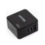 Unitek P1117B USB-C PD 65W universāls mobilais lādētājs, 2x USB‑C PD + 1x USB‑A, melns