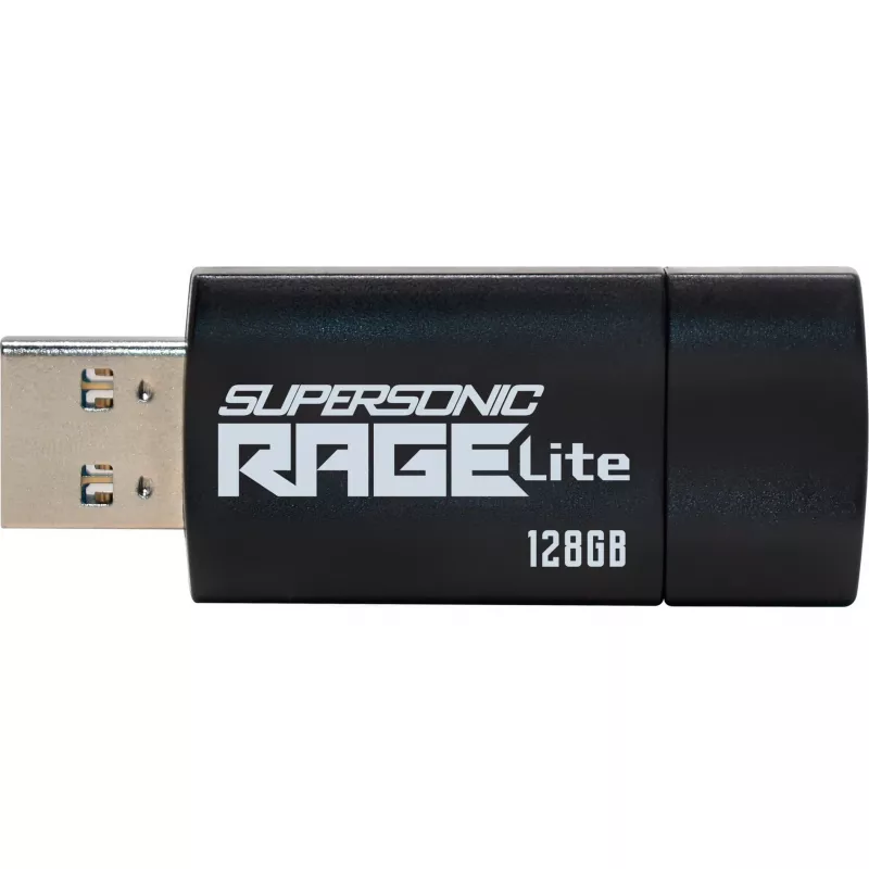 USB zibatmiņa PATRIOT Supersonic Rage Lite 128 GB USB Type-A 3.2 Gen 1, 180 MB/s, zila/melna