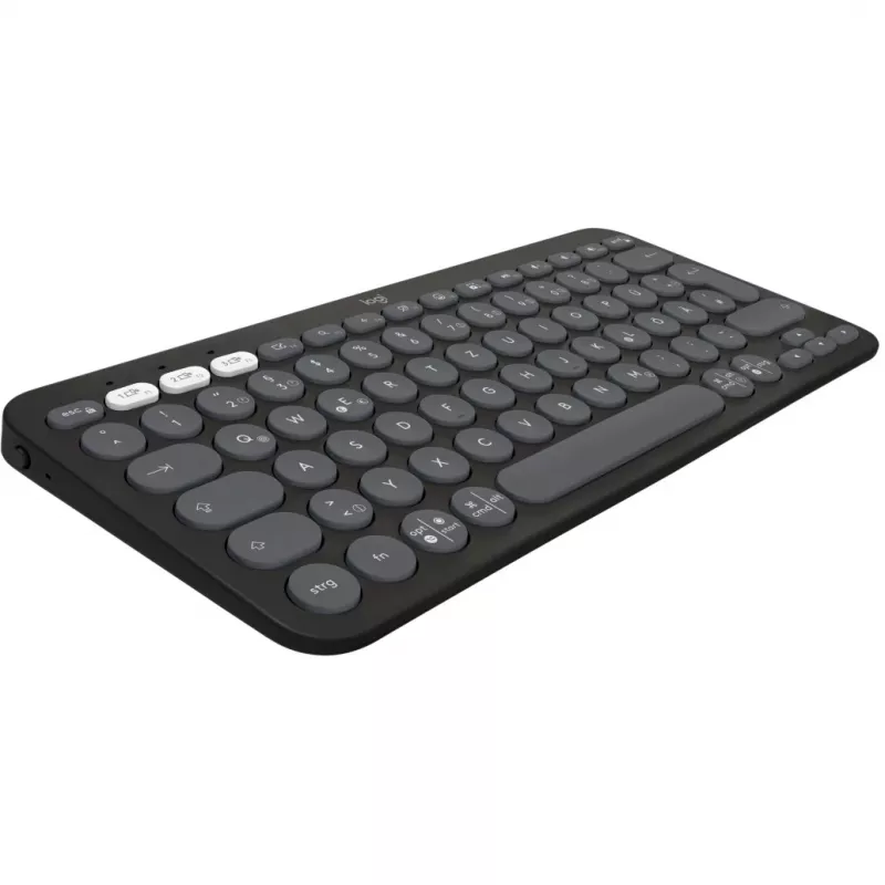 Logitech Pebble Keys 2 K380s - Tastatūra - Bezvadu - Bluetooth LE - QWERTZ - Vācu - Tonal Graphite (920-011795)