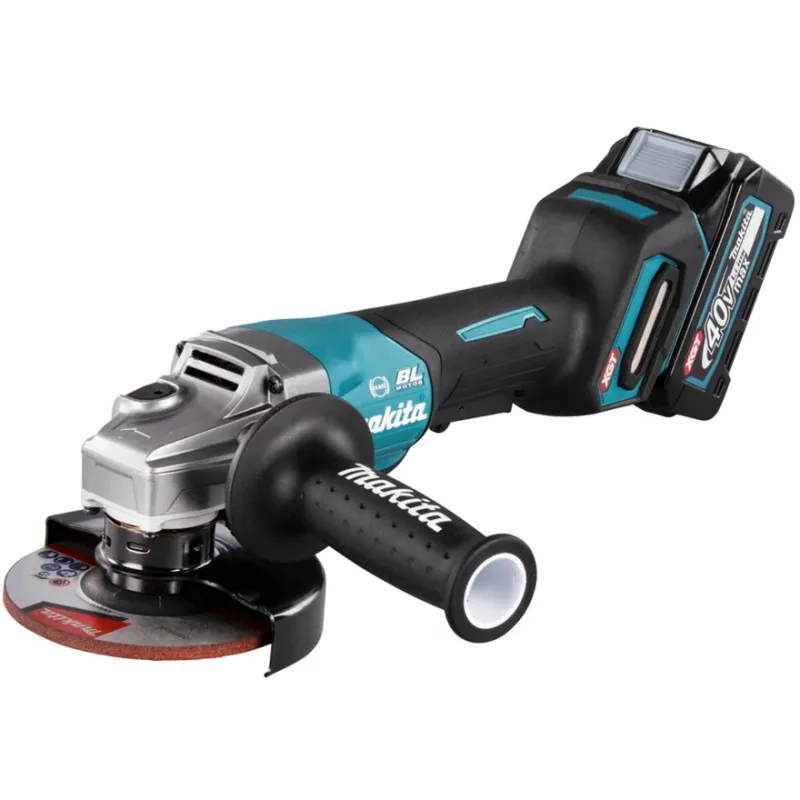 Makita GA013GM201 - Leņķa slīpmašīna - Bezvada - 125 mm - 2 baterijas, lādētājs iekļauts - 40 V (GA013GM201)