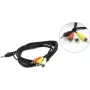 Audio kabelis Gembird 3,5 mm līdz 3×RCA, 2 m, melns (CCA-4P2R-2M)