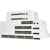 Cisco Business 220 Series CBS220-48P-4G - Slēdzis - Viedais - 48 x 10/100/1000 (PoE+) + 4 x Gigabit SFP (augšupsaite) - uzstādāms statīvā - PoE+ (382 W)