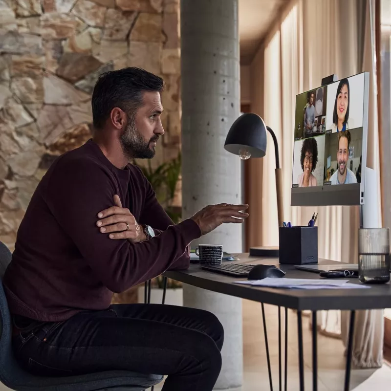 Viss-vienā dators HP EliteOne 840 G9 — Intel Core i5‑14500, 23,8 collu FHD skārienjutīgs IPS, 16 GB DDR5 4800, 512 GB NVMe SSD, Intel UHD 770, Windows 11 Pro