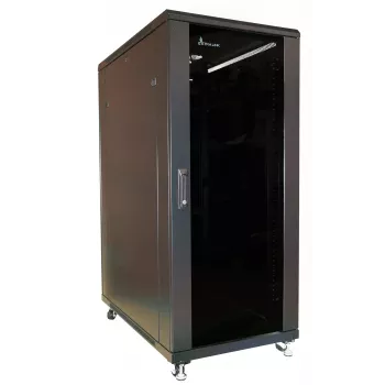Brīvi stāvošs statīvs Extralink Rackmontējams skapis 27U 800x800 melns 600 kg ietilpība