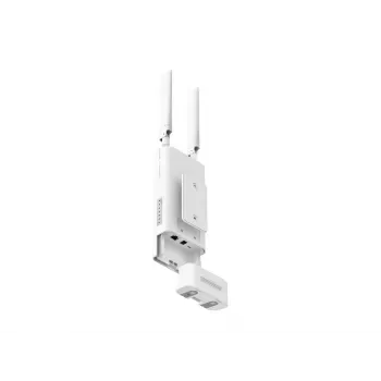 Bezvadu maršrutētājs TP-LINK MB118-4G — 4G LTE, vienas joslas 2,4 GHz, Wi‑Fi 4 (802.11n), 300 Mb/s, Fast Ethernet, 4 ārējās antenas, balts