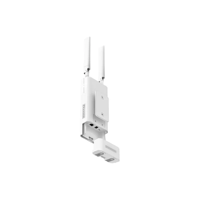 Bezvadu maršrutētājs TP-LINK MB118-4G — 4G LTE, vienas joslas 2,4 GHz, Wi‑Fi 4 (802.11n), 300 Mb/s, Fast Ethernet, 4 ārējās antenas, balts