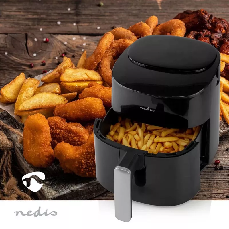 Gaisa fritieris Nedis KAAF160BK ar vienu grozu 4.2 L 1300 W Melns