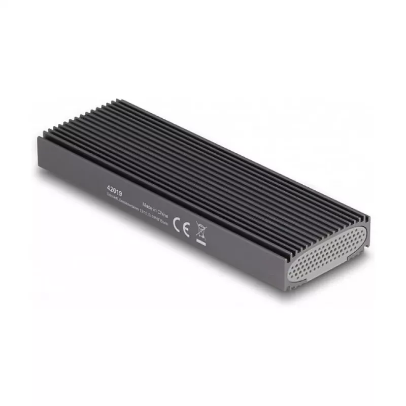 SSD korpuss DeLOCK External USB Type-C Combo Enclosure M.2 NVMe PCIe vai SATA SSD, bez instrumentiem