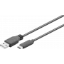 Wentronic 41074 USB kabelis 1 m 3.2 Gen 2 (3.1 Gen 2) USB A USB C melns (41074)