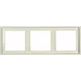 JUNG LS 983 W Pārsega rāmis 3-vietīgs Ziloņkaula Duroplast Bezskrūvju 81x223 mm