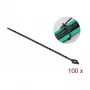 Paralēlās ieejas kabeļa saite DeLOCK Beaded kabelis Tie G 200 x P 2,4 mm melna 100 gab.