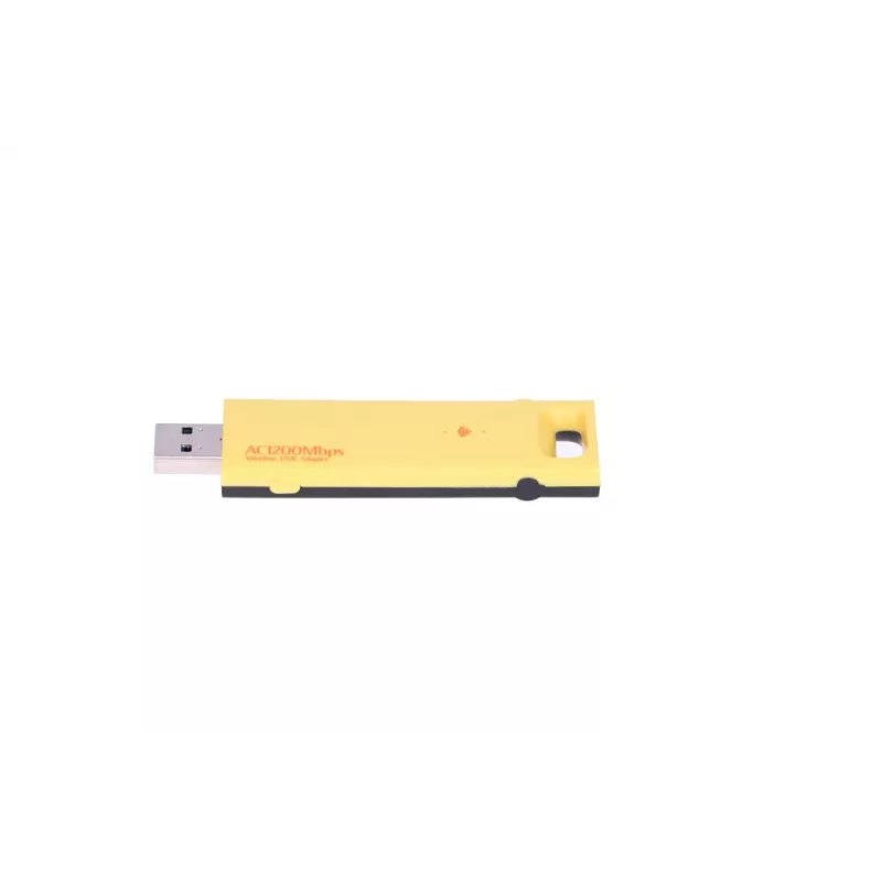 Bezvadu USB adapteris Extralink U1200AC AC1200 Dual Band, dzeltens plastmasas