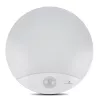 LED sienas lampa MACLEAN MCE357W ar IR kustības sensoru, balta, ārā/iekštelpās